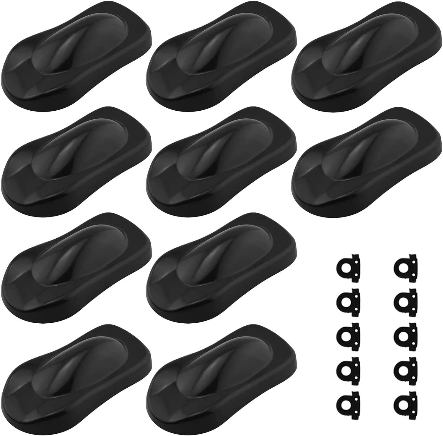 FOSHIO Plastic Car Color Changing Film Display Model Black / White ABS Speed Shape for Carbon Fiber Vinyl Wraps Auto Tint Tools