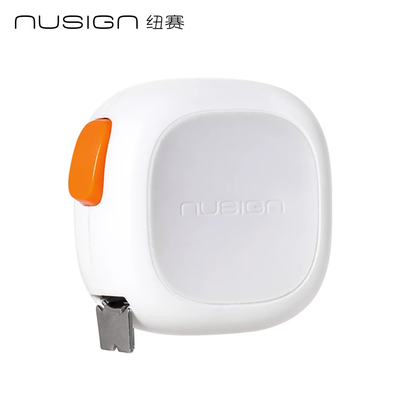 Deli Nusign NS092 Minimalist 3m Self-Locking Steel Tape Measure Fashion in White And Grey Colors