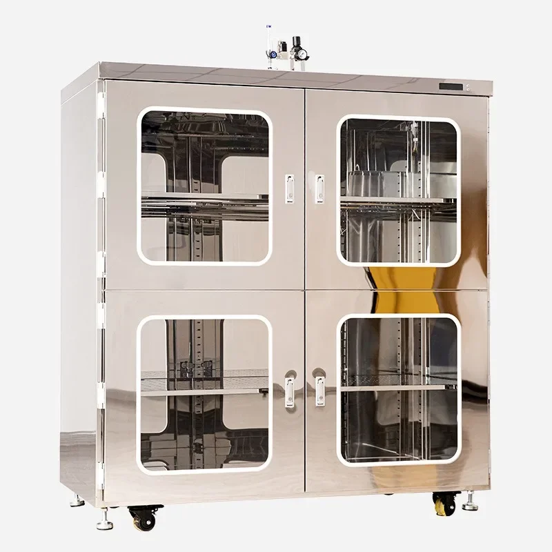 Electronic moisture-proof cabinet, drying cabinet, stainless steel double-layer mirror electronic