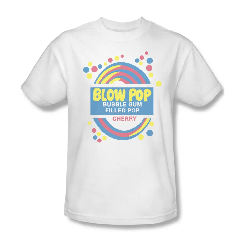 Blow Pop logo T shirt standard fit adult distressed cotton graphic tee TR103