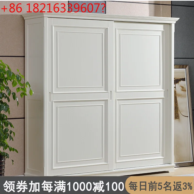 

Американский современный простой белый четырехдверный шкаф, домашняя мебель для спальни, главная спальня