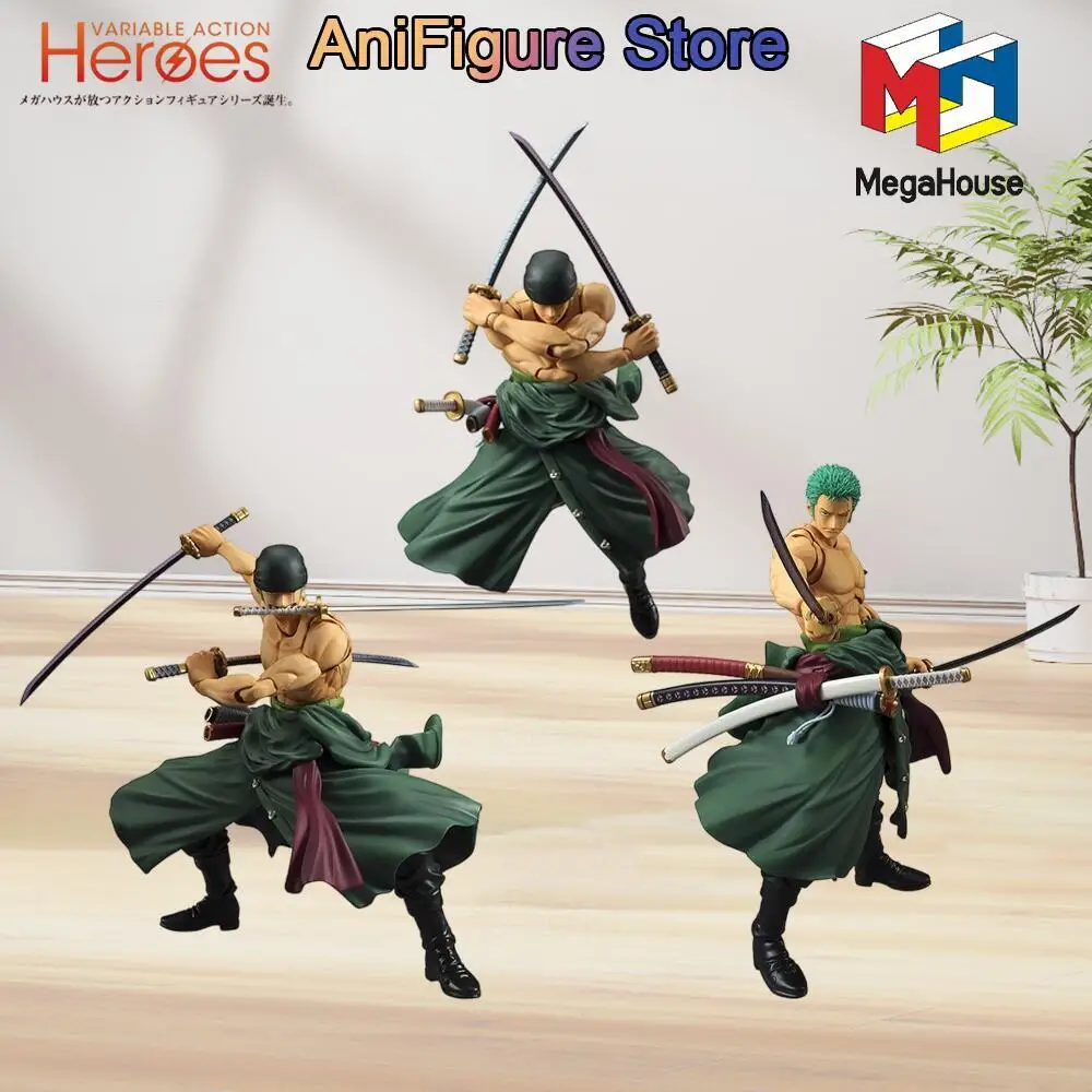 Genuine In Stock MegaHouse Variable Action Heroes One Piece Roronoa Zoro Figure Anime Model Action Toy Collectible