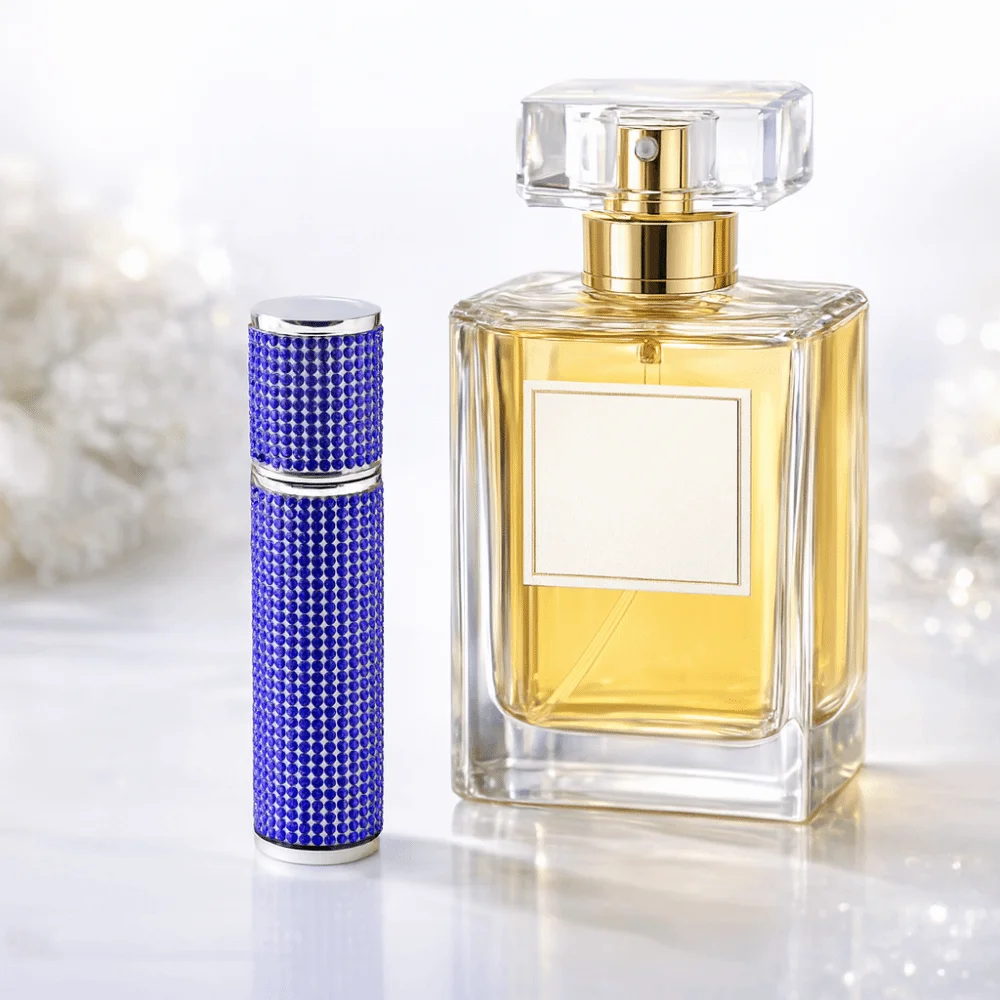 10ML Atomizer Bottle Empty Full Rhinestone Refillable Bottle Spray Bottle Fine Mist Spray Cosmetic Container Gift Purpose