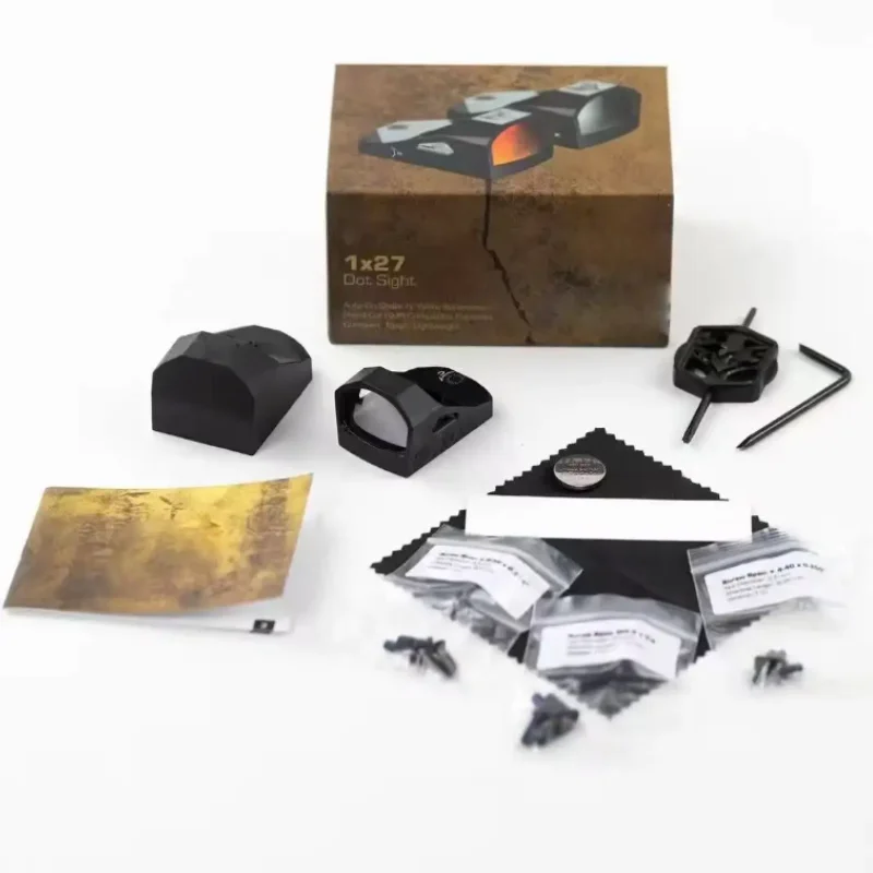 

Прицел Angelwings 1x27 с красной точкой для занятий спортом на открытом воздухе для охоты, кемпинга, пешего туризма и путешествий, лазерная модель