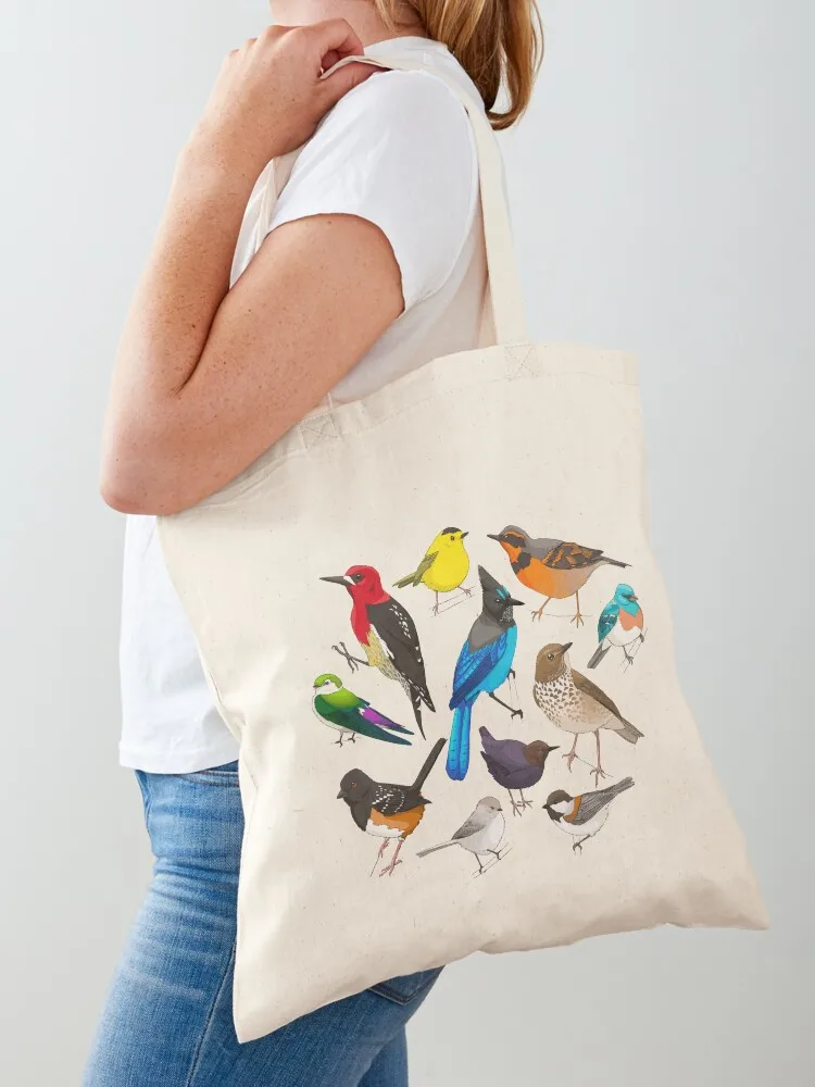 

PNW Birds Tote Bag reusable shopping bag women bag canvas shopping cute tote