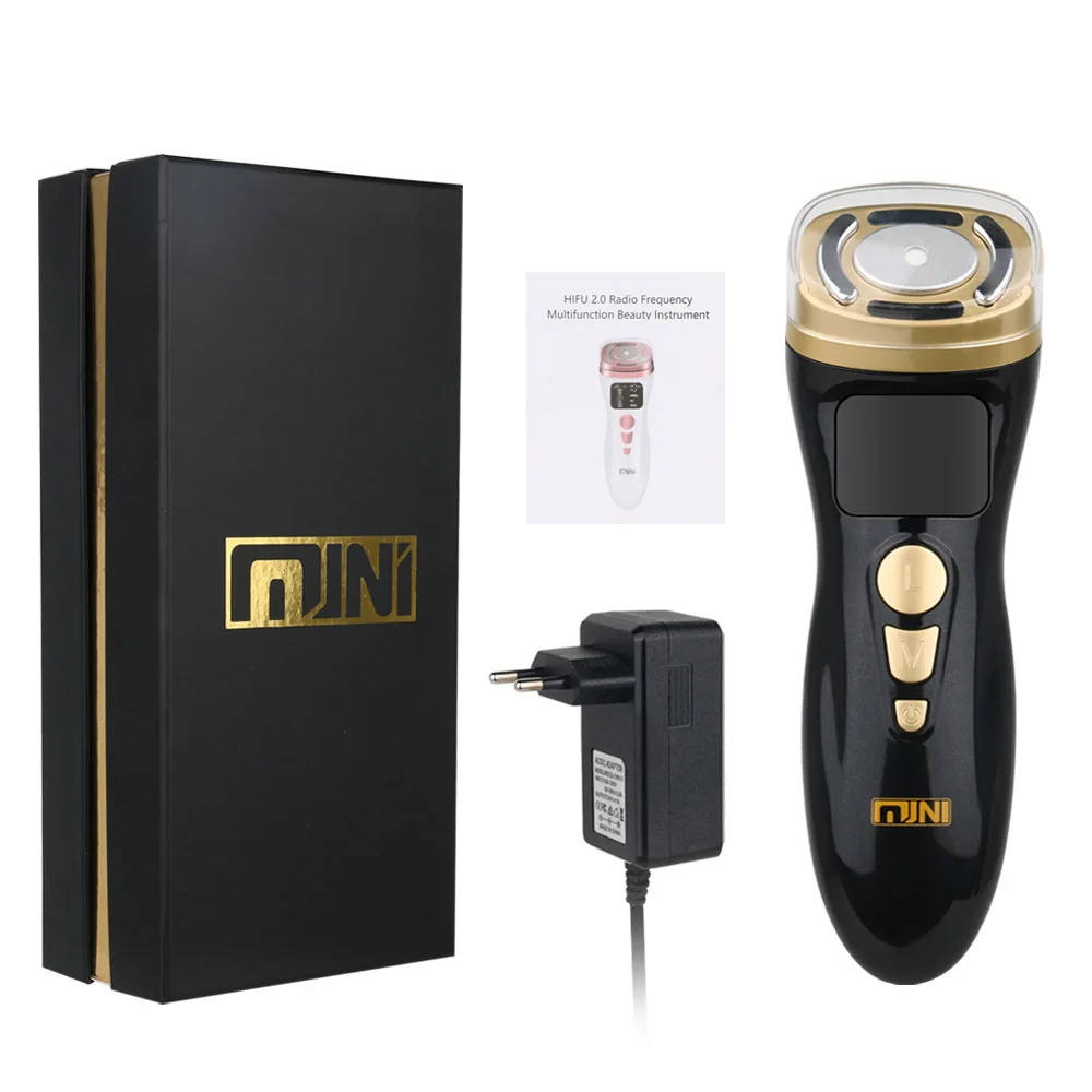 Mini HIFU Face Lifting Massager วิทยุความถี่ Ultrasound Facial Anti-aging เครื่อง RF EMS ต่อต้านริ้วรอย Facial Skin Care เครื่องมือ