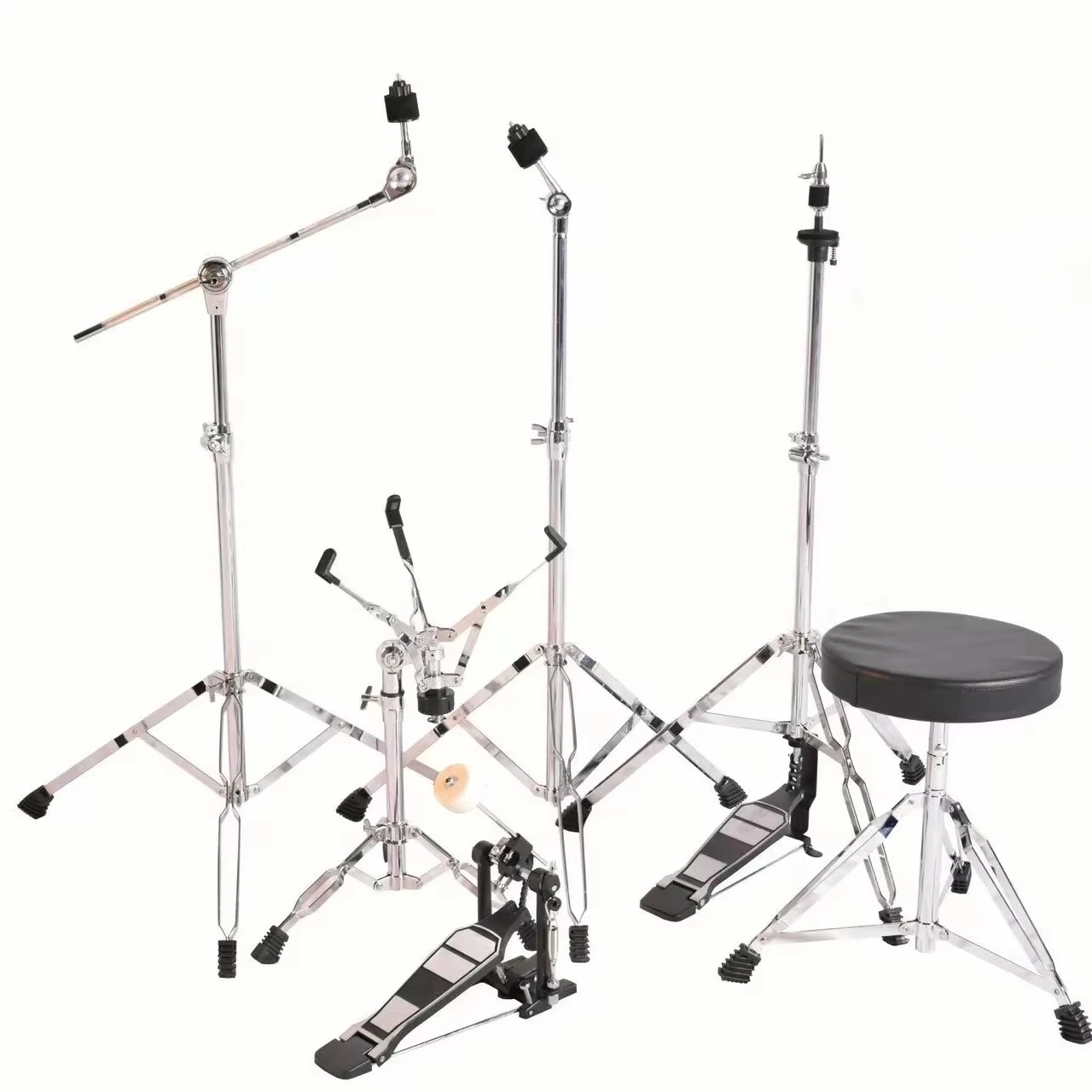 Adjustable Straight Boom Cymbal Hi Hat Snare Drum Drum Throne Set Hi-Quality Musical Instrument Percussion Hardware Stand Gear