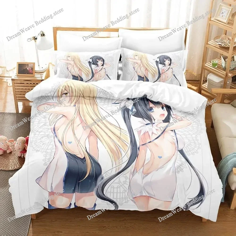 

New Is It Wrong To Try To Pick Up Girls in A Dungeon IV Part Bedding Set Anime Adult Kid Bedroom Duvetcover Sets Luxury Gift741