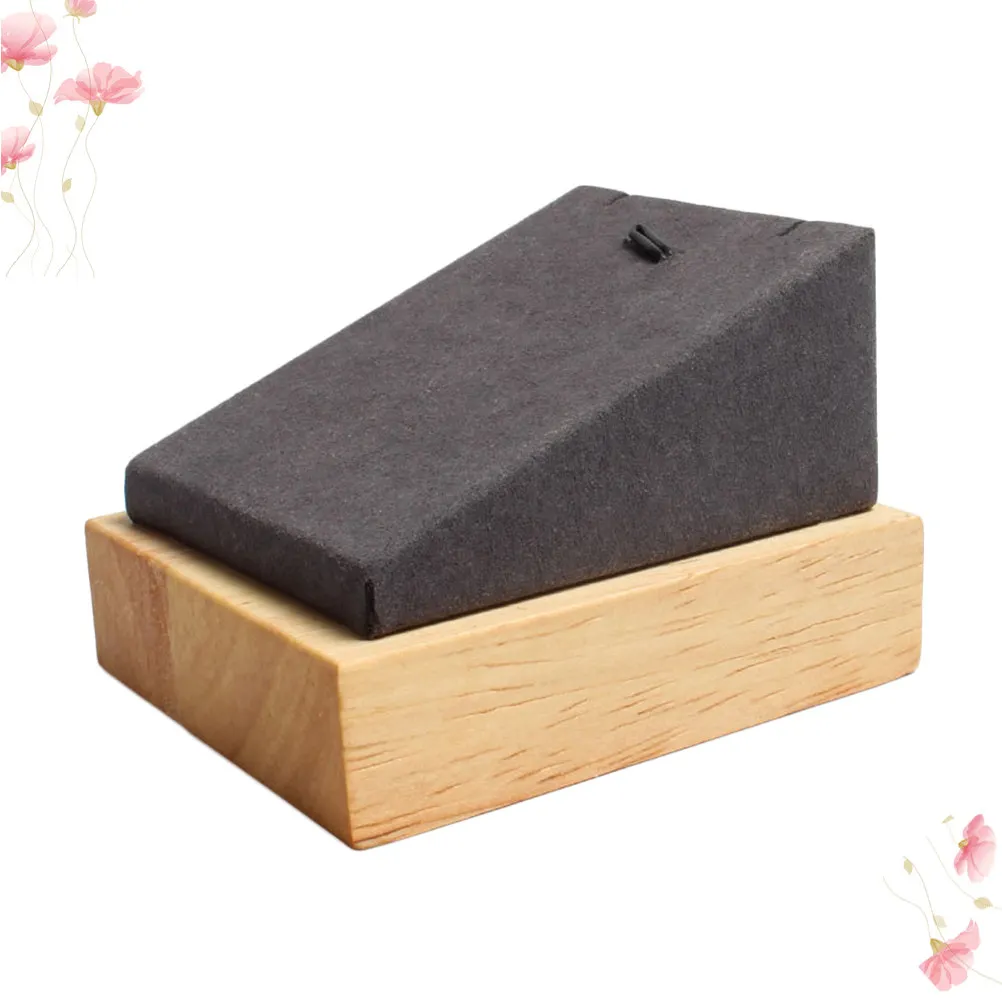 Premium Wooden Jewelry Display Stand Compact Earrings Necklace Holder Sturdy Lightweight Decorative Organizer for Home Office