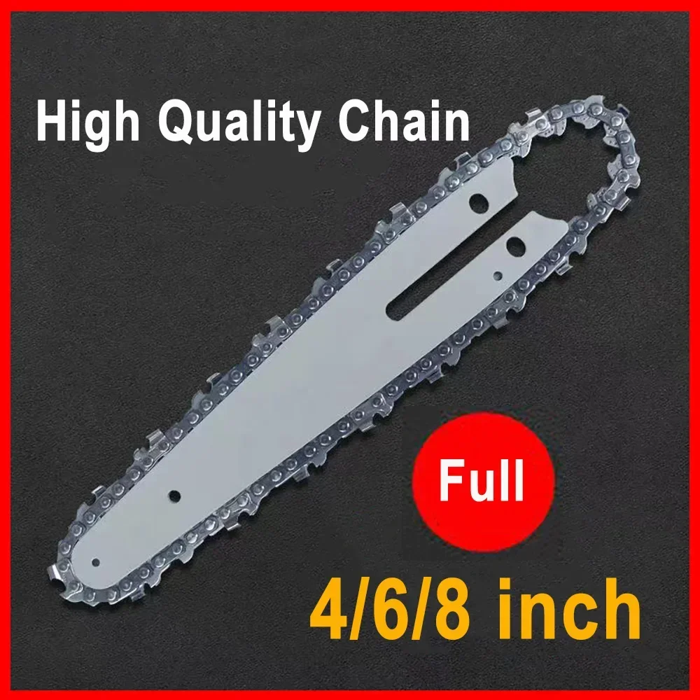 1/4 Chainsaw Chain Guide 4/6/8/10 Inch Portable Electric Saw Mini Chainsaw Logging Saw Blade Pruning Chain Saw Chain Accessories