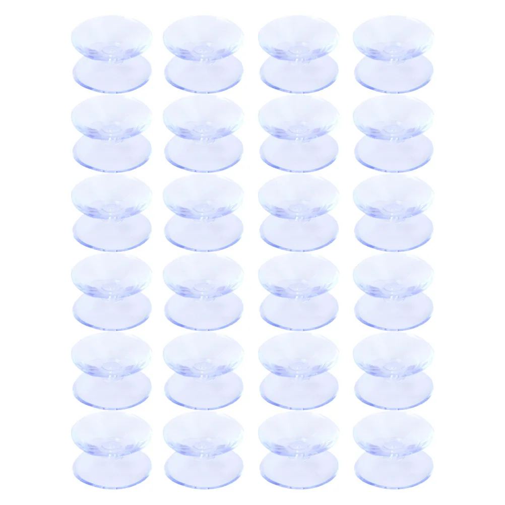 

24pcs Non-slip Mat Bumpers Removable Spacers Tabletop Suction Cups Glass Protector Anti Collision Pad Double-sided Suction