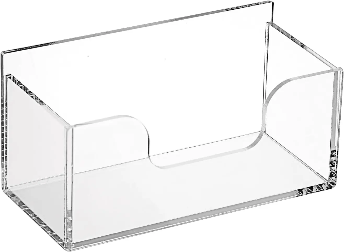 

Acrylic Index Card Holder Display Stand 3x5 Notecard Box Recipe Organizer for Office Desk Photo Storage