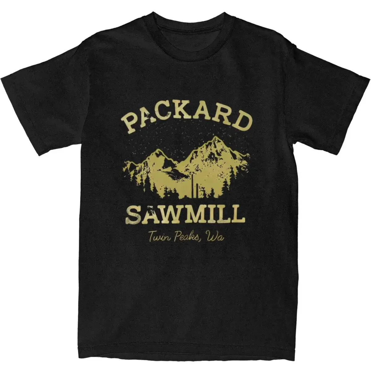 Twin Peaks Packard Sawmill T-Shirt Trending T-Shirts Short Sleeve Classic Tshirt Summer Cotton O Neck Plus Size Top Tees