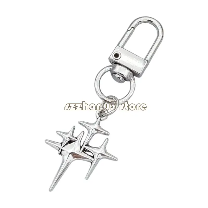 367C Beautiful Moon Shaped Keychain Designed With Sturdy Alloy Construction Pendant