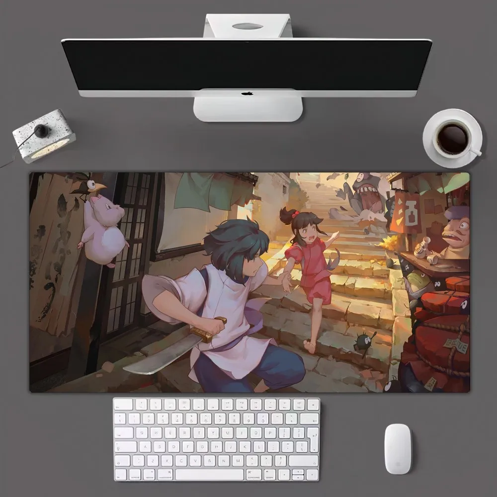 Imagem -06 - S-spirited Away Mouse Pad dos Desenhos Animados Gamer Mousepad Mouse Pad Tapete de Mesa Longa para Escritório Tamanho