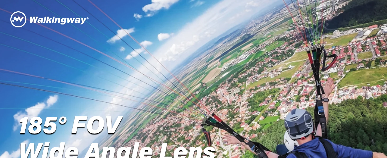 Gehweg 185 ° Weitwinkelobjektiv für DJI Osmo Action5 Pro/4 Osmo Action FOV Boost Lens HD Optisches Glasobjektiv Kamerazubehör – Detail 1