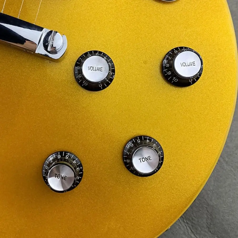 

Diameter 25.5mm Electric Guitar Bass Volume Knob Tone/Vulume 6mm Hole Guitar Potentiometer Caps Black LP Guitar Accessories