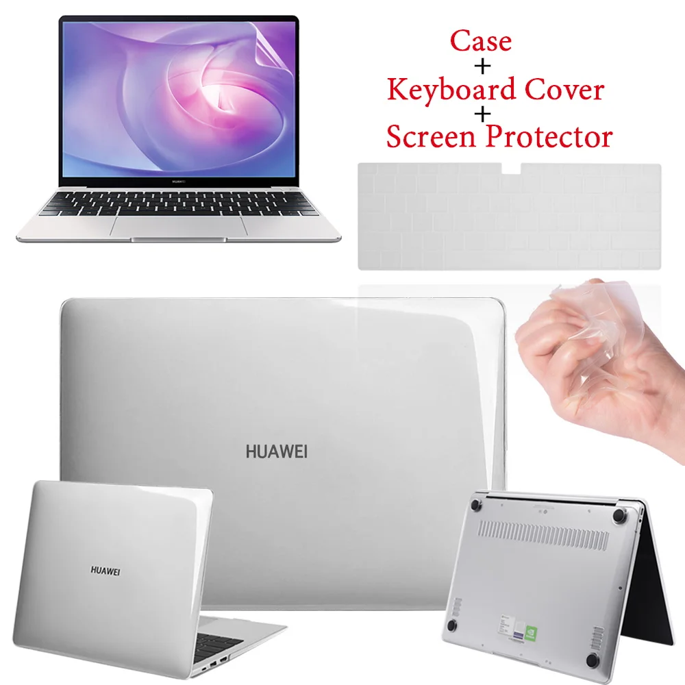 

Laptop Case for HUAWEI MateBook AMD 13/ X Pro 13.9/14/D14/D15 Inch,Honor MagicBook 14/15.6/16.1 Screen Protector+Keyboard Cover