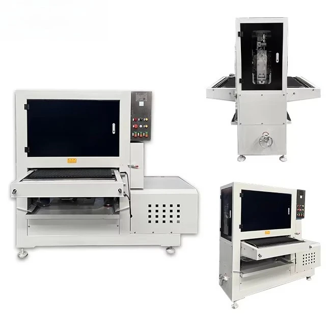 Automatic Engine-Driven Sheet Metal Deburring & Polishing Machine Industrial Surface Grinder System for Flat Steel Workpieces