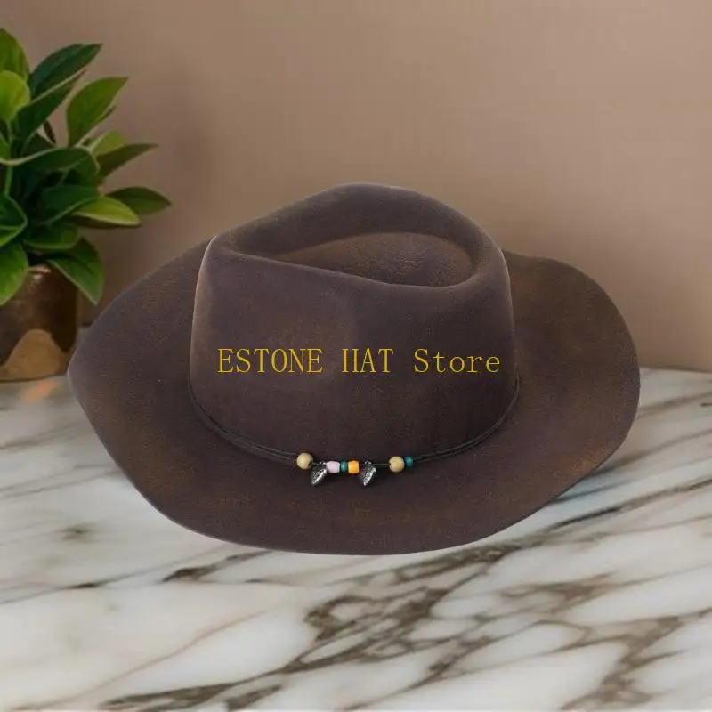 

49MF Элегантный ковбойский костюм с цилиндром в стиле Хомбург для мероприятий на свежем воздухе