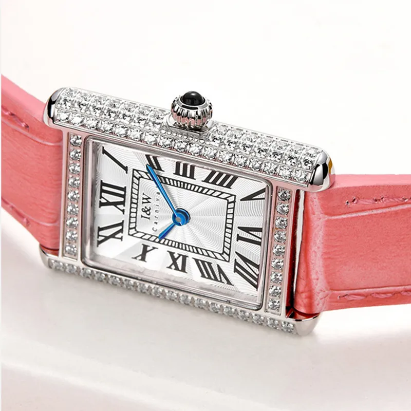 CARNIVAL Brand Women Fashion Watch Ladies Luxury Diamond Quartz Watches 5mm Ultra-Thin Rectangle Waterproof Womens Reloj Mujer