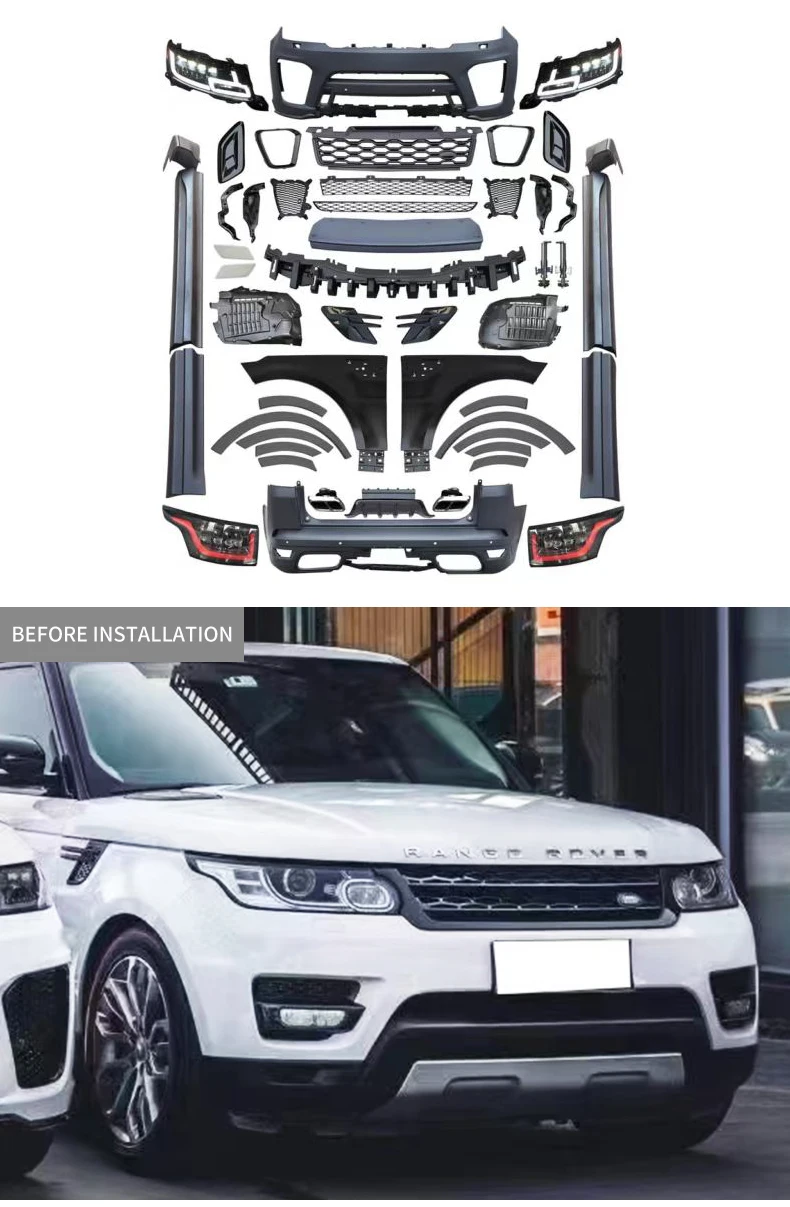 

For Range Rover Range Rover Sport Body Kit Car Front Bumper Lip Lights Light Emitting Diode Headlights Car Tail Lights
