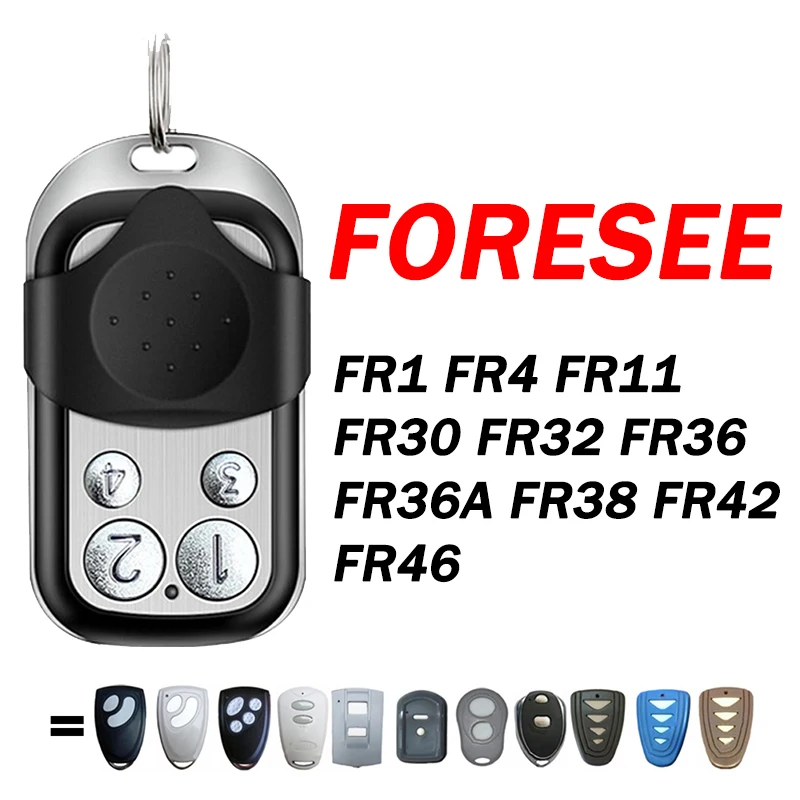 

Compatile With FORESEE Gate Remote Control FR36A FR38 FR42 FR46 FR36 FR32 FR30 FR11 FR4 FR1 Garage Door Opener Command 433MHz