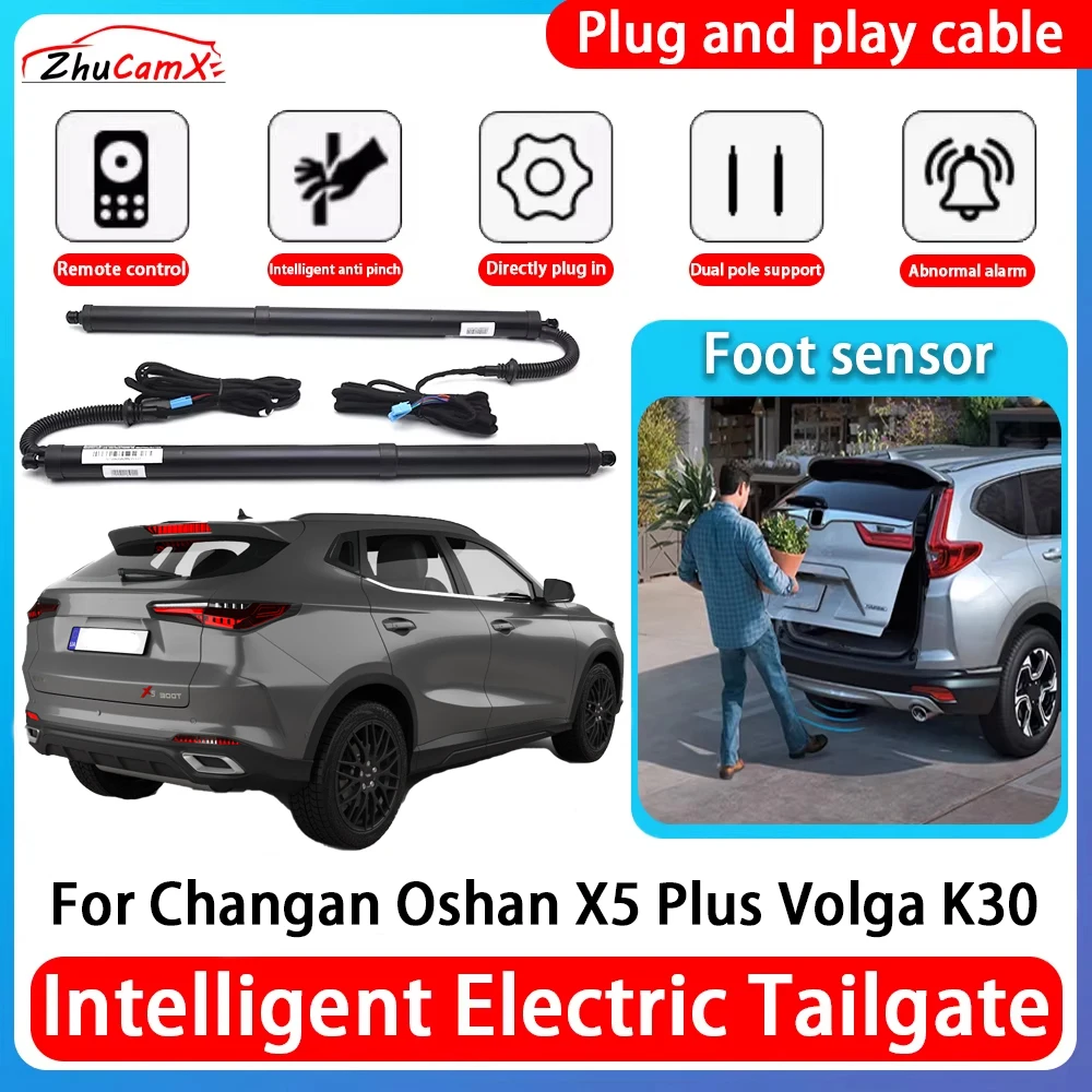 ZhuCamX Car Power Trunk Electric Suction Tailgate Intelligent Tail Gate Lift Strut For Changan Oshan X5 Plus Volga K30 2020~2025