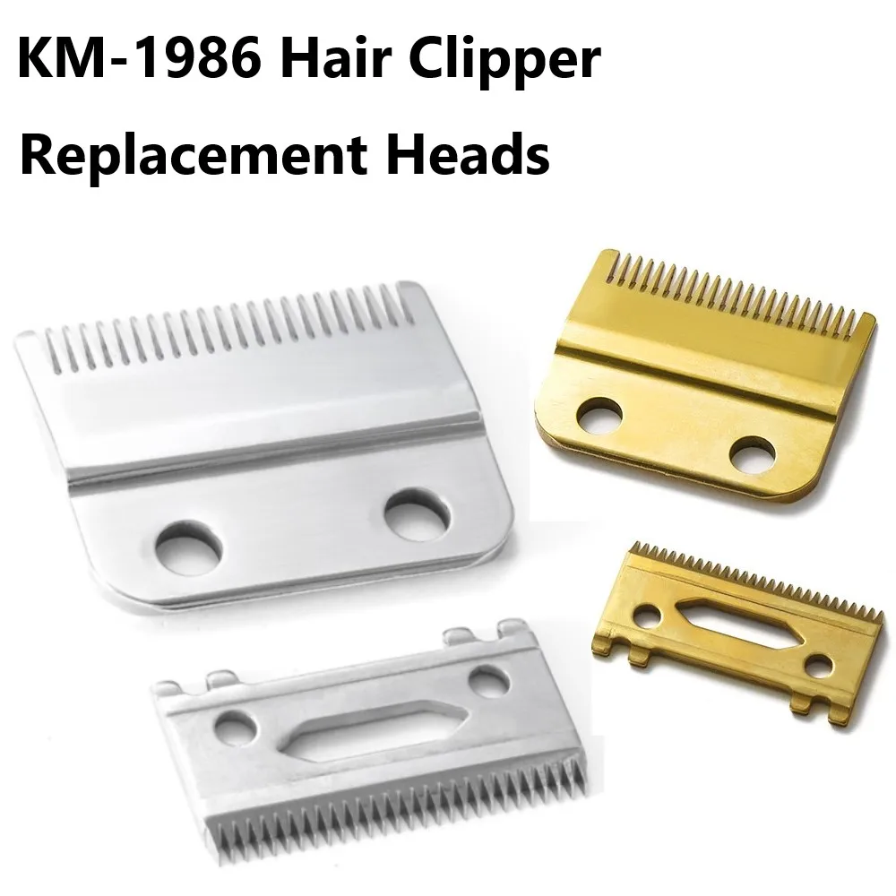 Kemei 1986เดิมที่ตัดขนใบมีดสกรูเงินทองเปลี่ยนใบมีด Trimmer เหล็กกล่องอุปกรณ์เสริมใบมีด