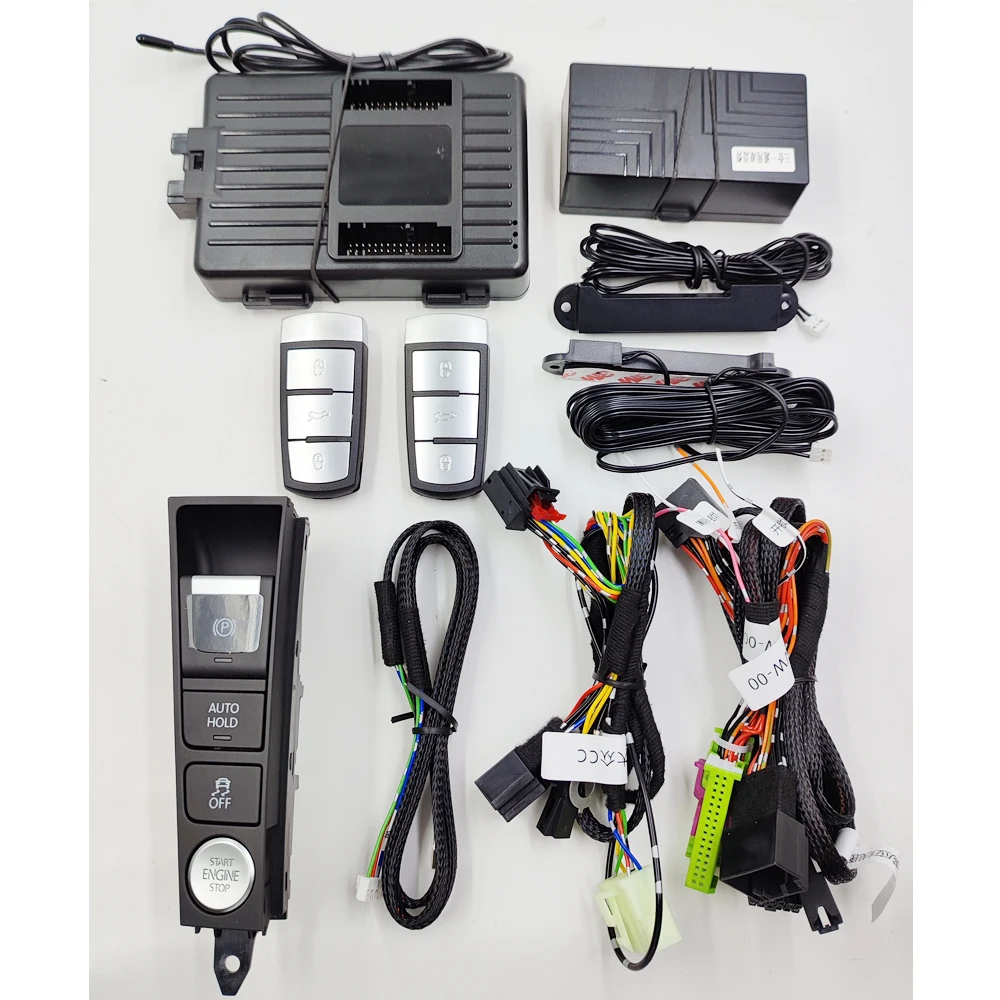 For Volkswagen Magotan Passat CC Facelift Engine Push Start Remote Key Starter Stop Keyless Auto Unlock Lock Frame Car Part