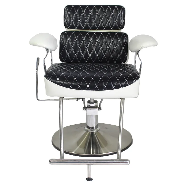 Yjq hair salon modern simple hair cutting chair perm and dyeing area black barber shop rotating lift hair salon special