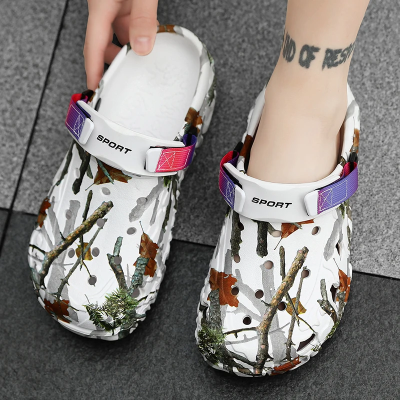 Men's Casual Beach Sandals With Comfortable Low Heels Lightweight_voghion.com