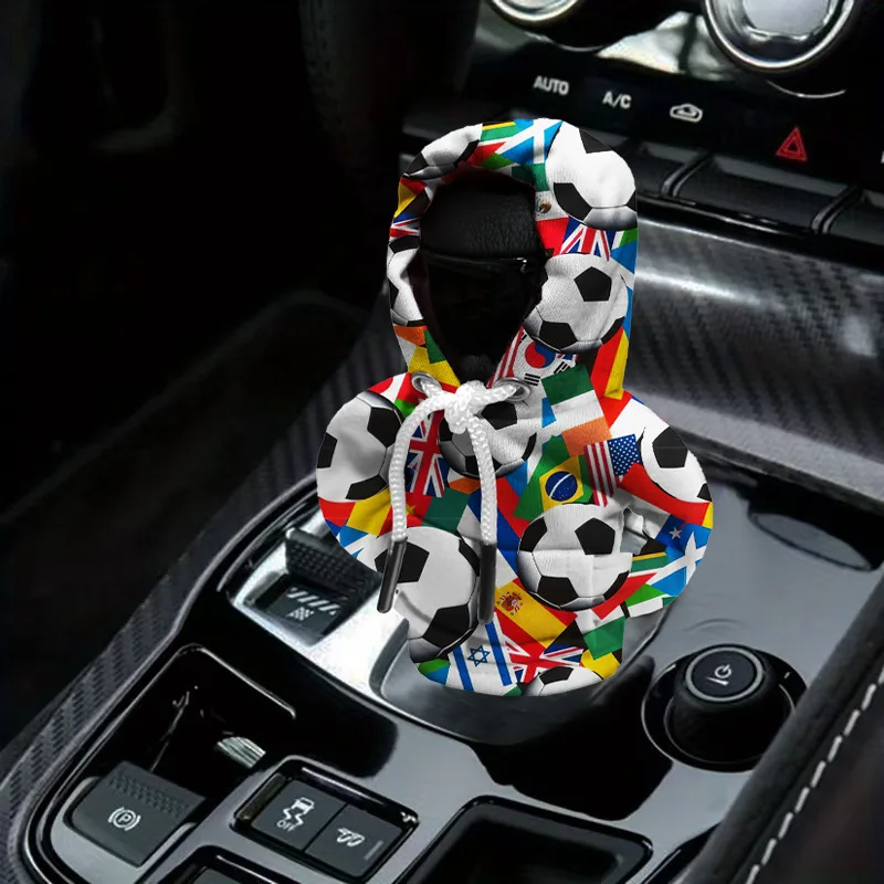 

Football Style Car Shift Hoodie Cover Car Gearshift Cover Clothing for Car Interior Gearshift Dust-proof Cover