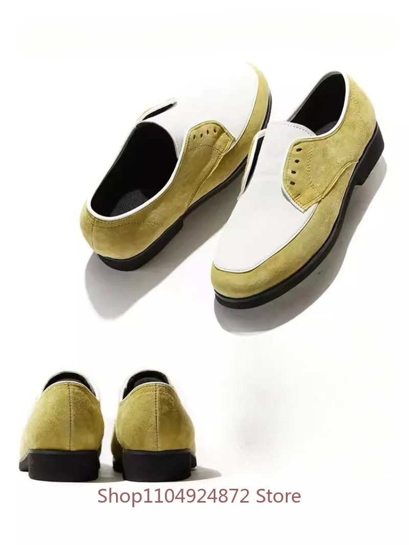 Luxury Loafers Men's Genuine Sheepskin Casual Dress Leather Shoes Man Breathable Handmade Office Dance Street Training Shoes