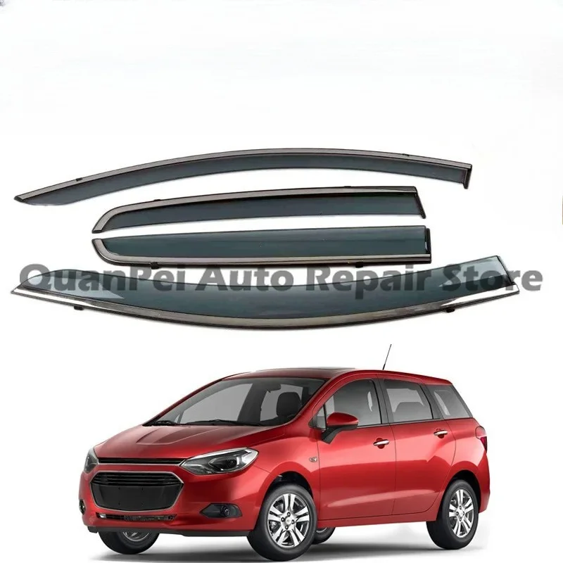 Window Deflector Rain Deflector Door Visor Weather Shield Precise Fit 4Pcs Set For Chevrolet Lova 2016 Sturdy Accessories