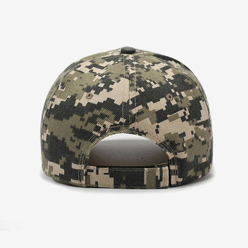 Camouflage Tactical Military Outdoor Sports Sun Hat for Camping Hiking Fishing - Adjustable Baseball Cap