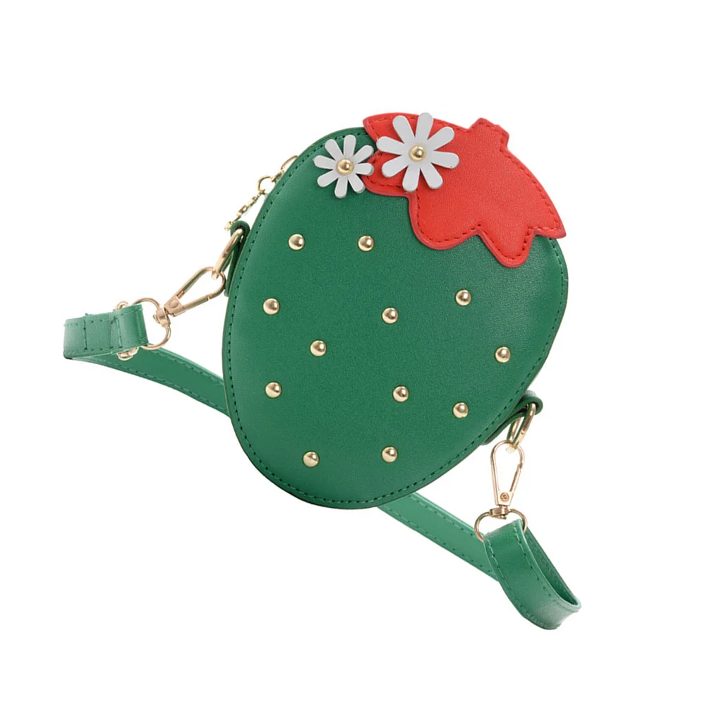 1pc Strawberry Shape Adjustable Strap Crossbody Simple Wallet Bag Bag Purse Wallet Functional Accessories
