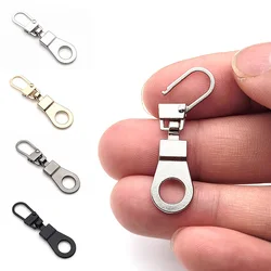 5Pcs Detachable Zipper Slider Metal Zipper Puller Head Replacement Backpacks Purses Coats Clothes DIY Sewing Repair Accessories