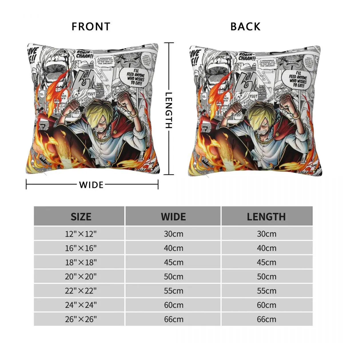 Sanji Square Pillowcase Polyester Linen Velvet Creative Zip Decor Bed Cushion Cover