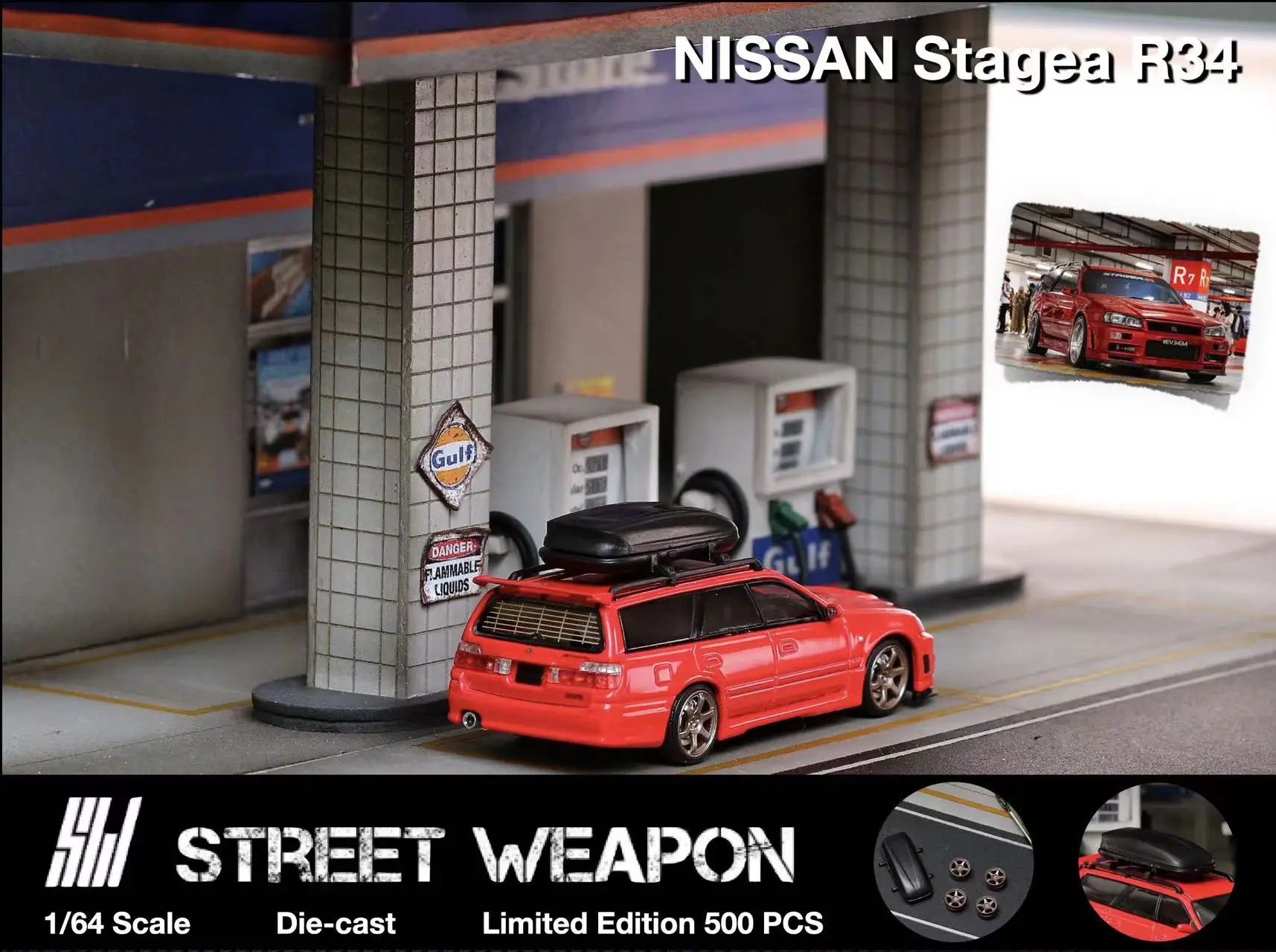 ストリートステージア 1/64 R34 ワゴンカーモデル - AliExpress 26