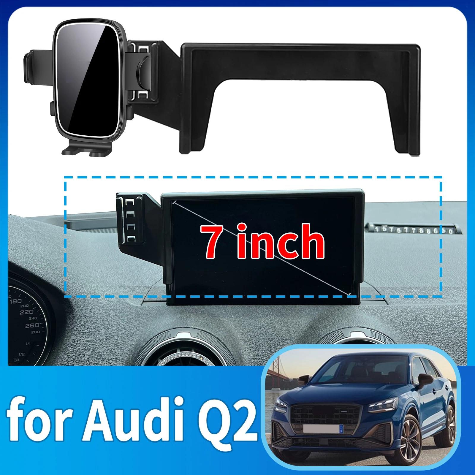 

fit for Audi Q2 7inch ​​Phone Holder, Dashboard Screen Mount Bracket Easy Installation​​ Car accessoires