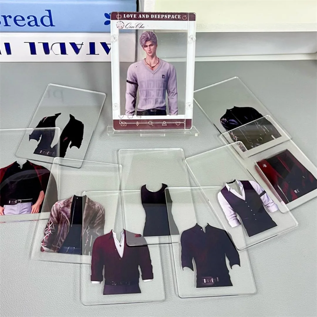 

Love and Deepspace Acrylic Character Stands: Sylus, Zayne, Aster, Rafayel - DIY Desktop Decor with Outfit Swaps