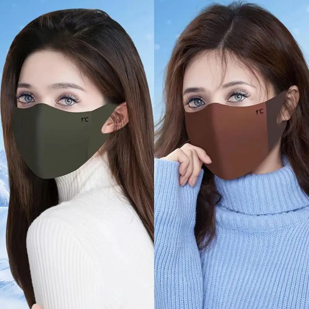 Outono inverno quente respirável máscaras anti-uv máscara verão esportes proteção golfe ao ar livre máscara ciclismo sol à prova de frio fino x8q8