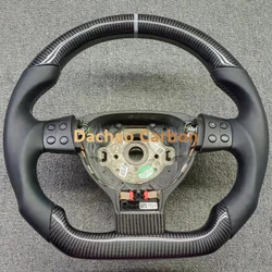 Real Black Carbon Fiber Steering Wheel For VW Volkswagen Golf 5 High Quality Sport Wheel Custom Style