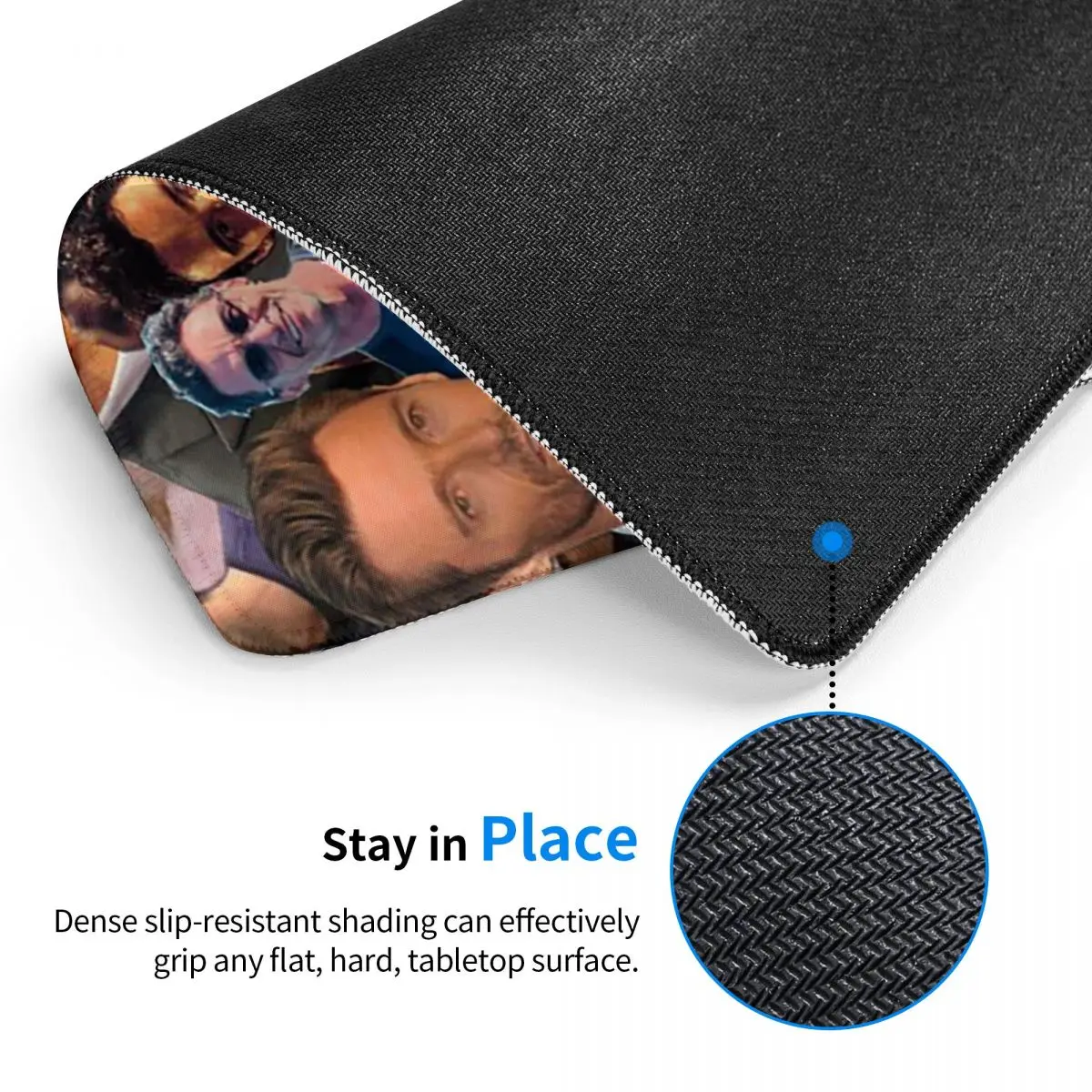 Hugh Jackman Photo Collage (14) Mouse Pad Computer Keyboard Mouse Mat Gaming Laptop Desk Mat Office Accessories Table Mats