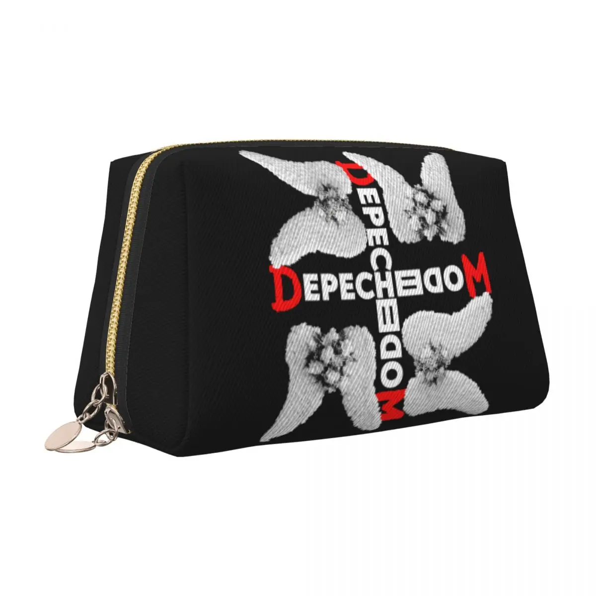 Custom Depeche Cool Mode Electronic Rock Toiletry Bag Women Makeup Cosmetic Organizer Lady Beauty Storage Dopp Kit Case