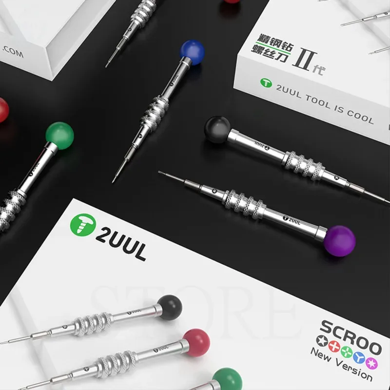 2UUL 3D 스크루 드라이버 수리 도구, P2 0.8mm 1.2mm, Y0.6 T2 볼록 크로스 2.5mm