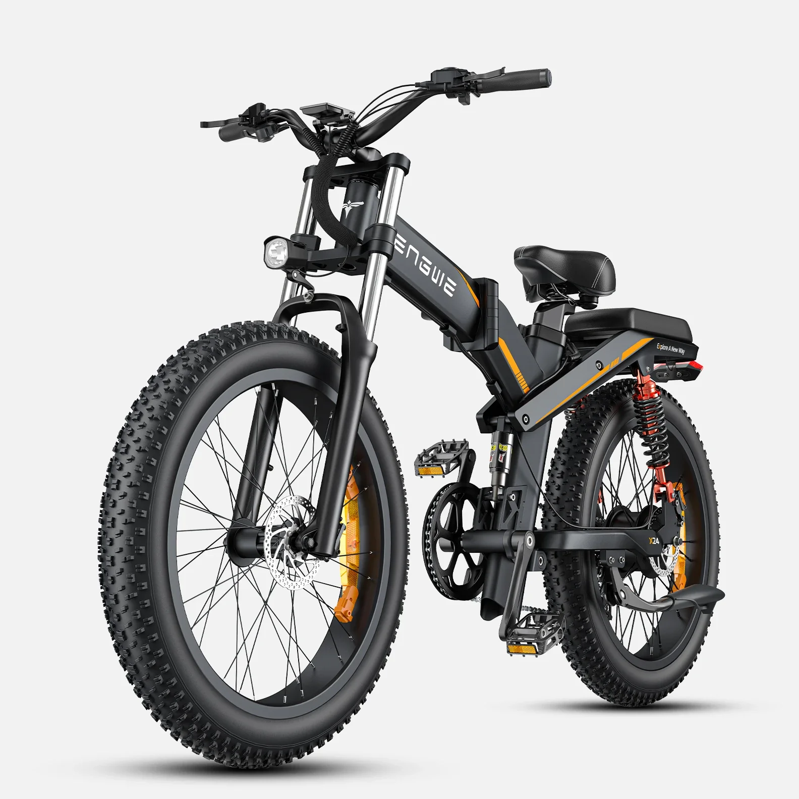 Engwe X24 UP to 1200W Max Speed 25KM/h Triple Suspension Foldable E-bike off road electric bici