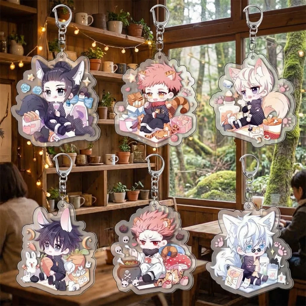 

Акриловый брелок Jujutsu Kaisen Юдзи Итадори, аниме-мерч, в наличии, милый кулон-аксессуар для сумки, подарок для косплея, коллекционный предмет