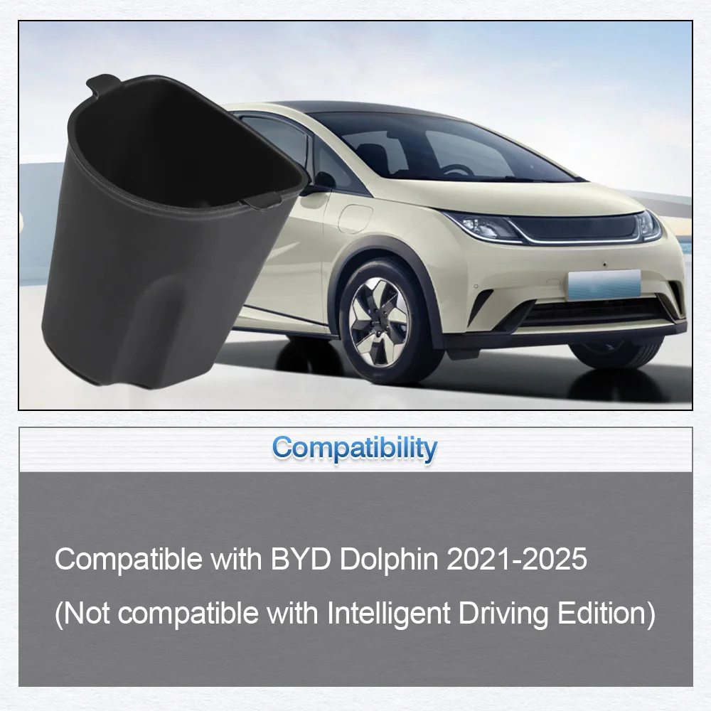 

For BYD Dolphin 2021 2022 2023 2024 2025 Rear Water Cup Storage Box Center Console Armrest Car Central Tray Organizer Tidying